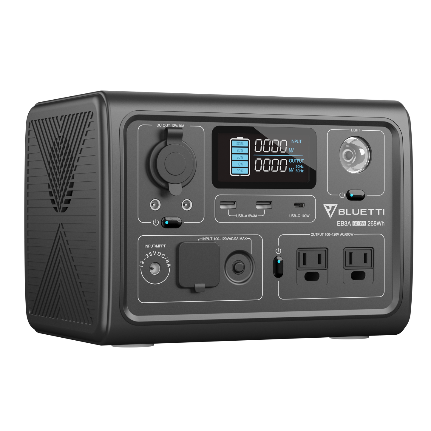 Bluetti EB55 - Gray Solar Power Station